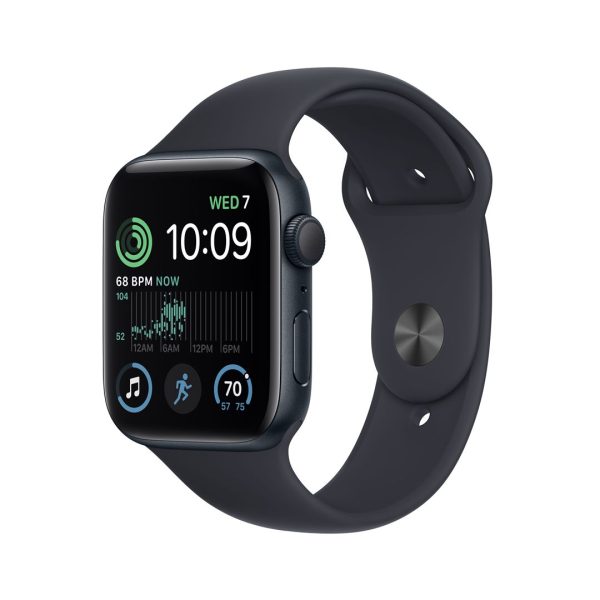 Apple Watch SE GPS 44mm Midnight Aluminium Case with Midnight Sport Band (2022)